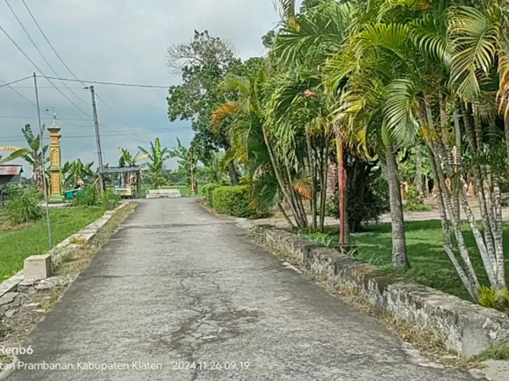 Dijual tanah pekarangan di prambanan view boko