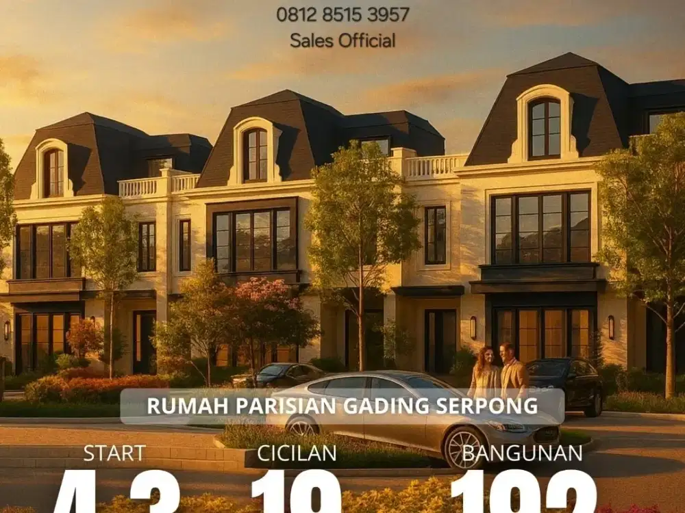 BELLEFONT EAST SUMMARECON SERPONG 4,3MAN LIMITED UNIT UTJ NOW!