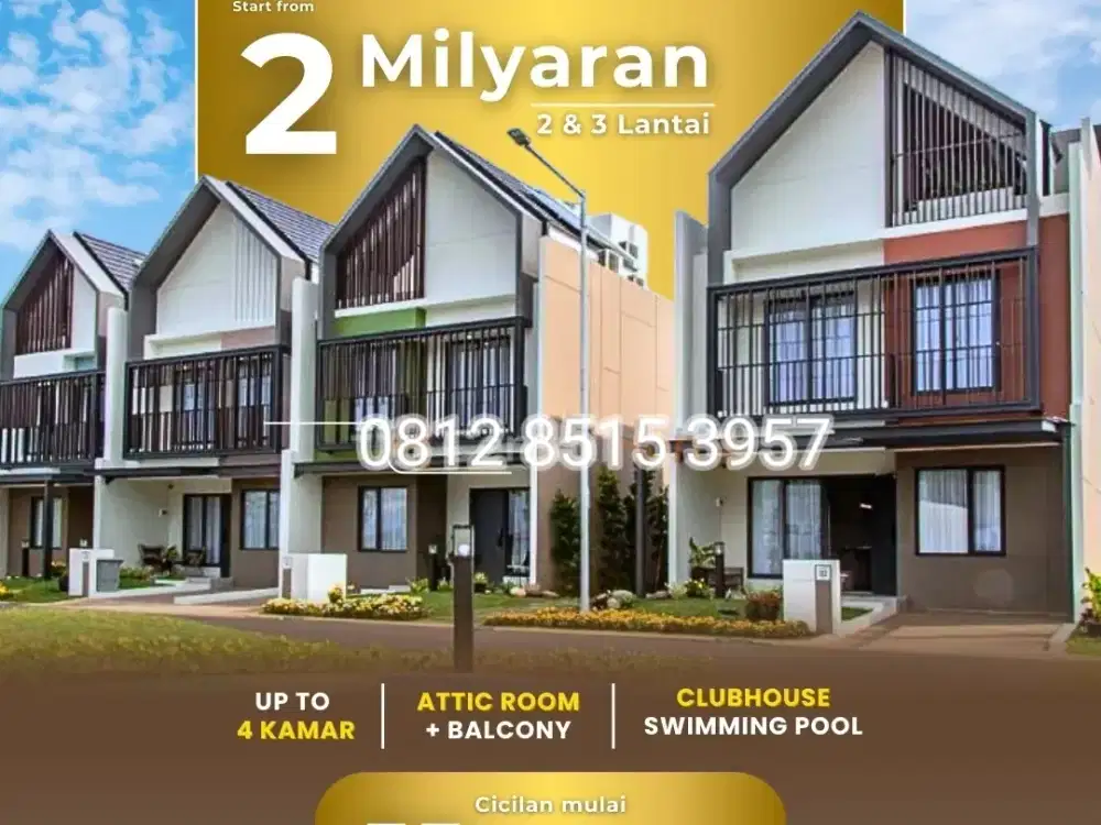 Cluster LEONORA Hunian Private Living Rumah Mewah Attic 3 Lantai
