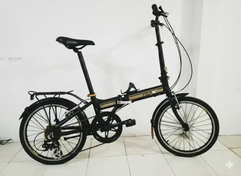 Sepeda Lipat Seli FoldX Fold X Platinum Gen 1 Gold Edition
