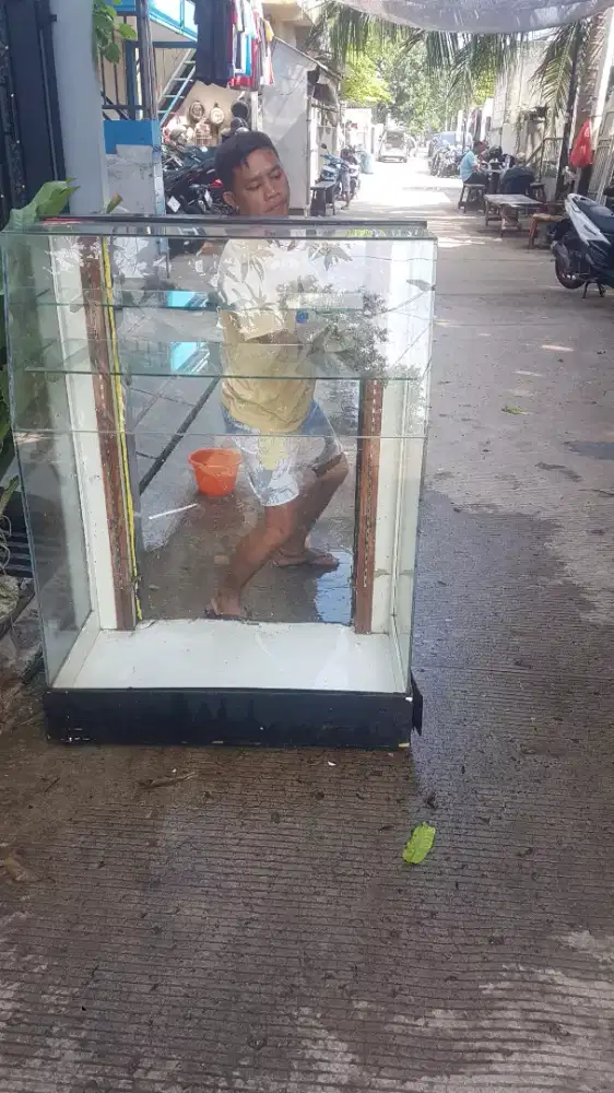 rak kaca ex counter 2 unit