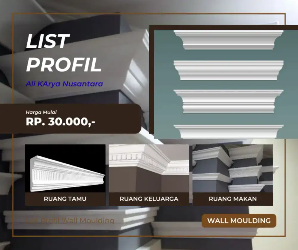Sempurnakan Plafon Anda: List Profil Gypsum Elegan untuk Interior