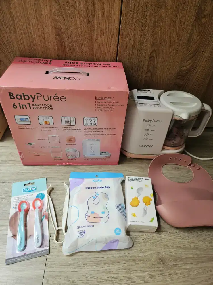 Oonew BabyPuree 6in1 Baby Food Processor +Bonus (- Aksesoris Kecil)