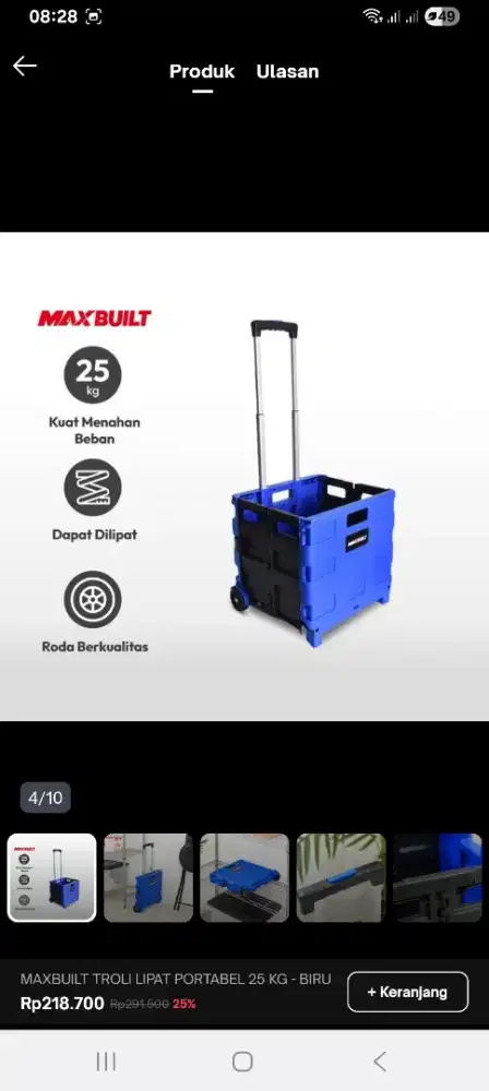 Maxbuilt Trolley Bisa Lipat