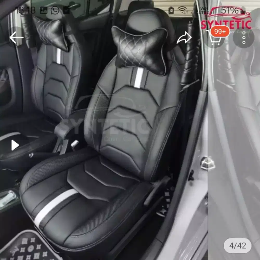 Sarung jok mobil Xpander Avanza Xenia Sigra Calya terios rush dll