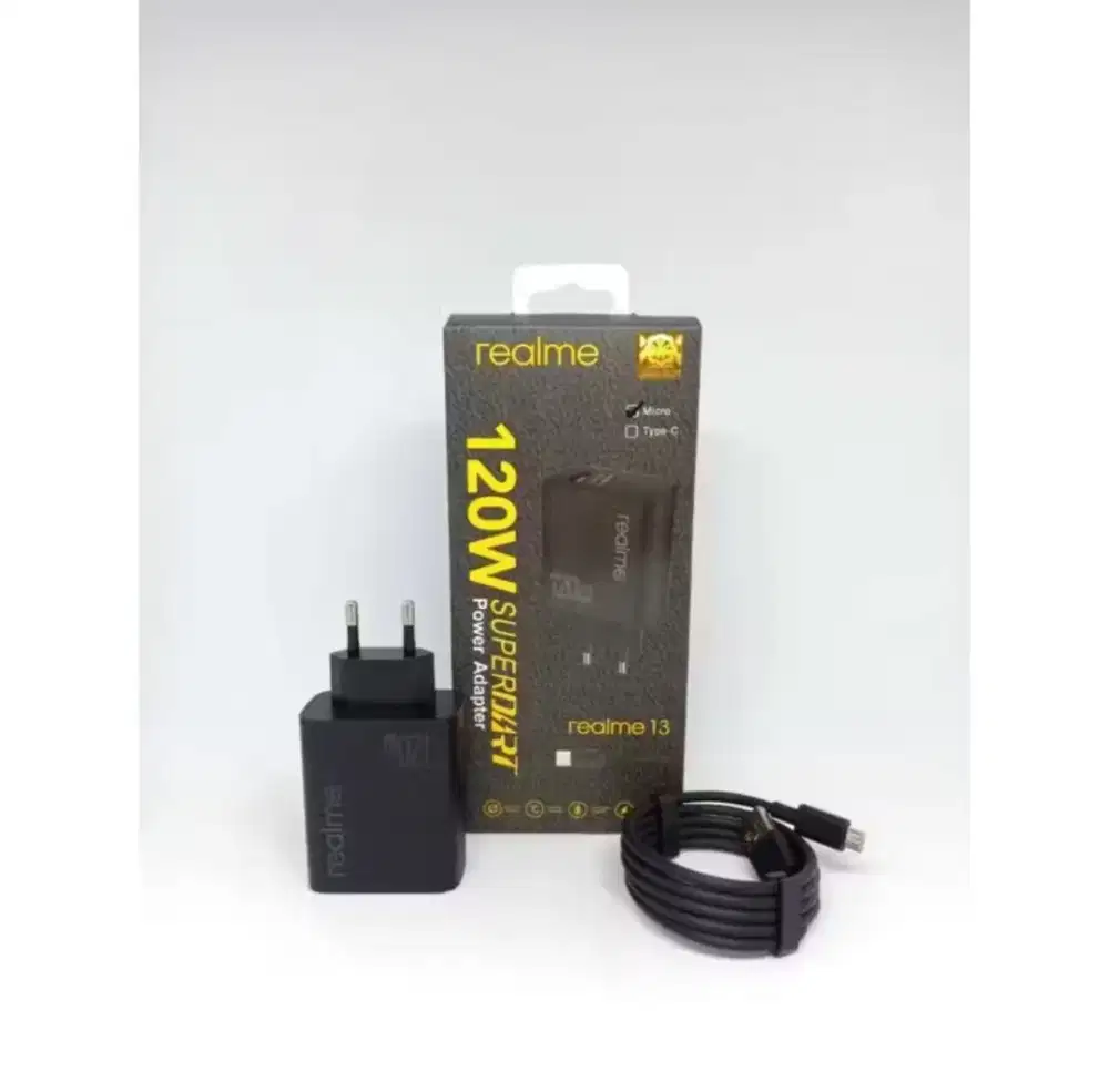 0Charger REALME 13 Fast Charging 120W Superdart Original High Quality