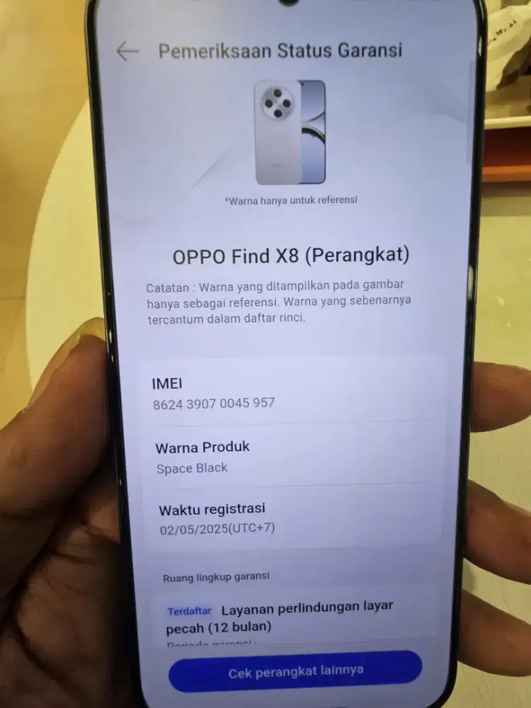 Oppo Find X8 Mulus Garansi On Mei 2026