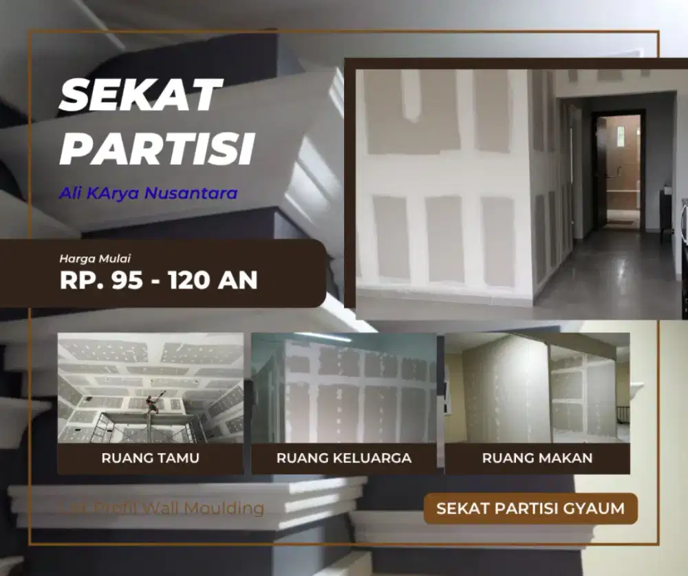 Jasa Sekat Partisi Gypsum Terdekat