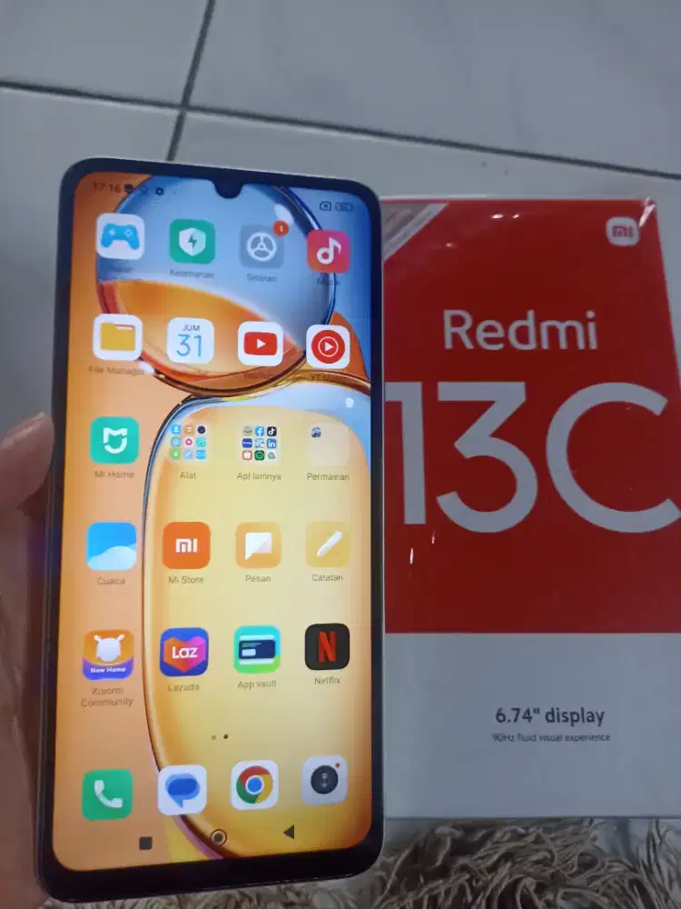 Redmi 13c ram 6/128 fullset bagus