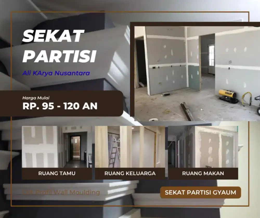 Jasa Pasang Partisi Gypsum Bogor
