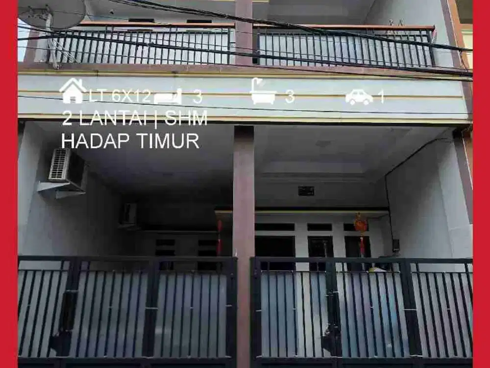 Wilson Rumah siap huni uk 6x12 hadap timur di poris indah