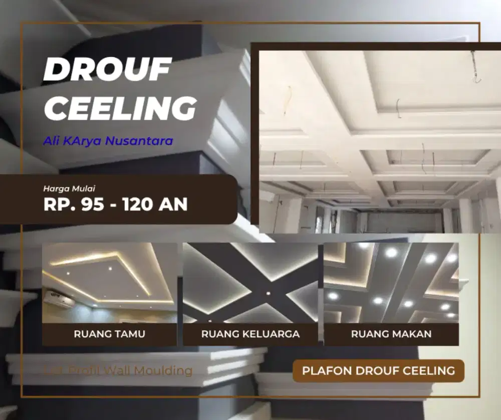 Tukang Gypsum & PVC - Pasang Drouf Ceeling