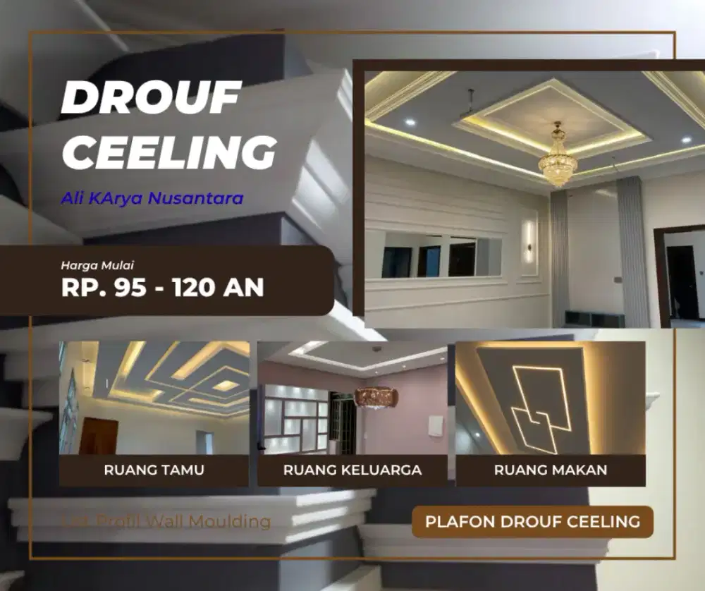 Harga Borongan Permeter Pasang Plafon Gypsum