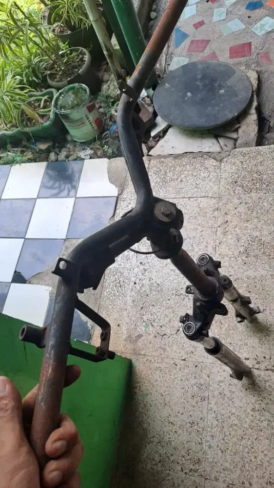 Sgitiga stang stir full set Honda kharisma x 125 pnp supra x 125 ori