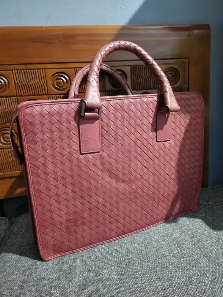 Preloved tote bag bot**ga kulit asli, mulus