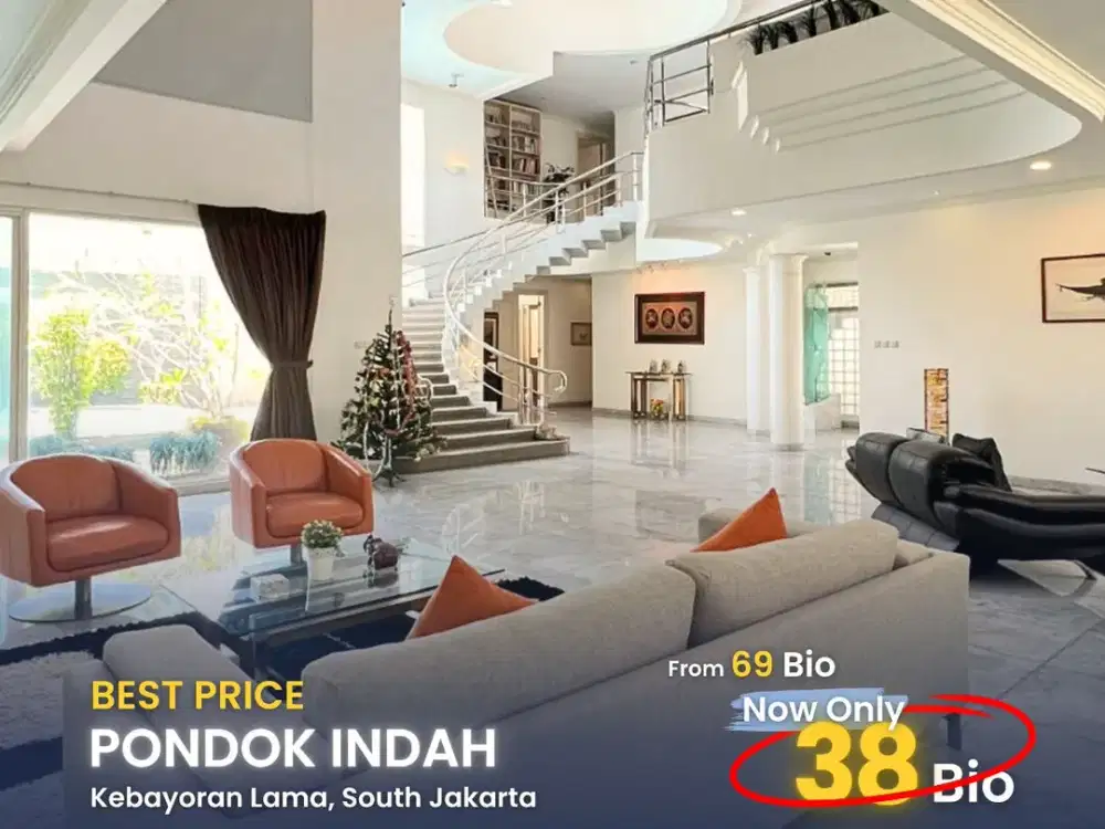 Pondok Indah Elite Hunian eksklusif 940m dengan private pool & Library