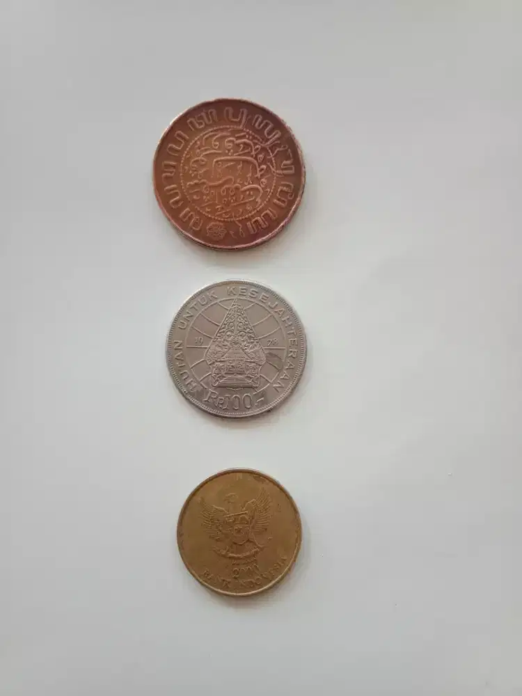 Dijual 3 keping coin lama rp 1000000