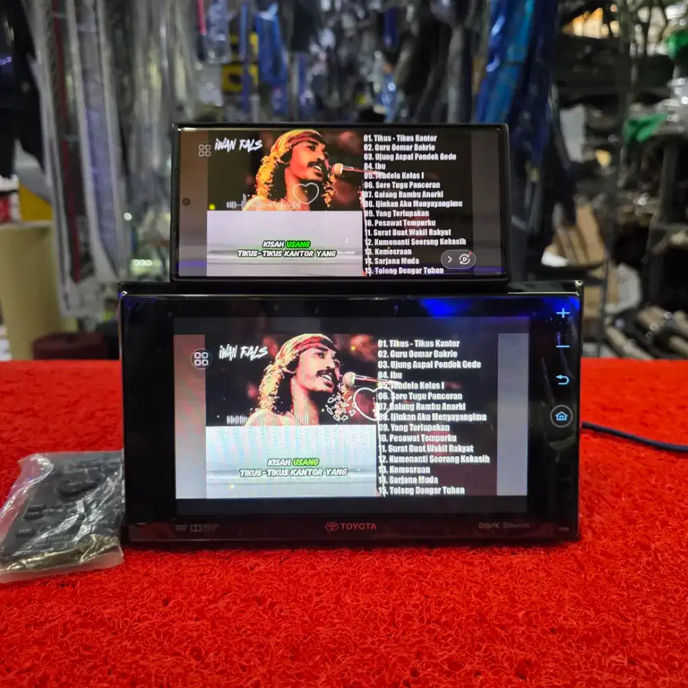 Head Unit Toyota Fortuner VRZ 2017-2018 Miracast Bluetooth USB CD