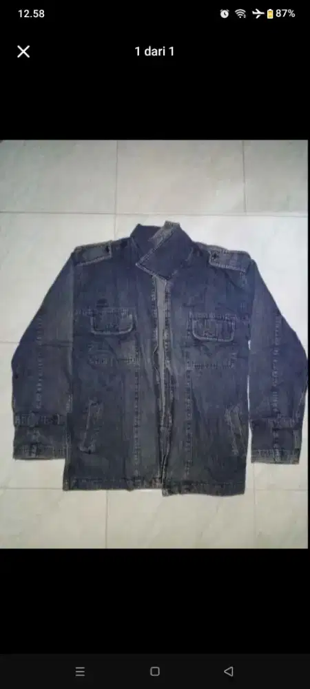 Jaket jeans denim vintage