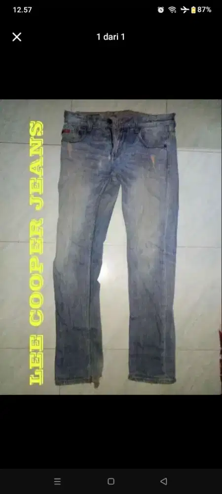 Celana jeans Lee Cooper original