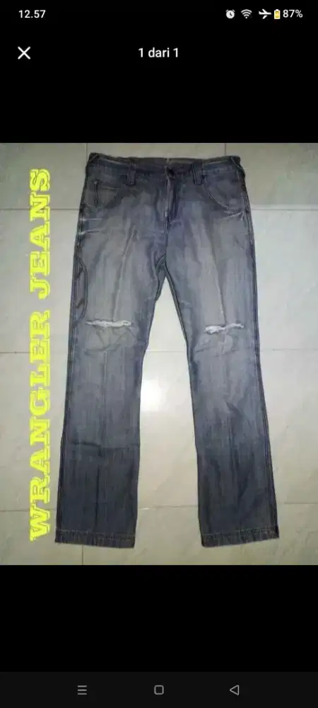 Celana jeans Wrangler original