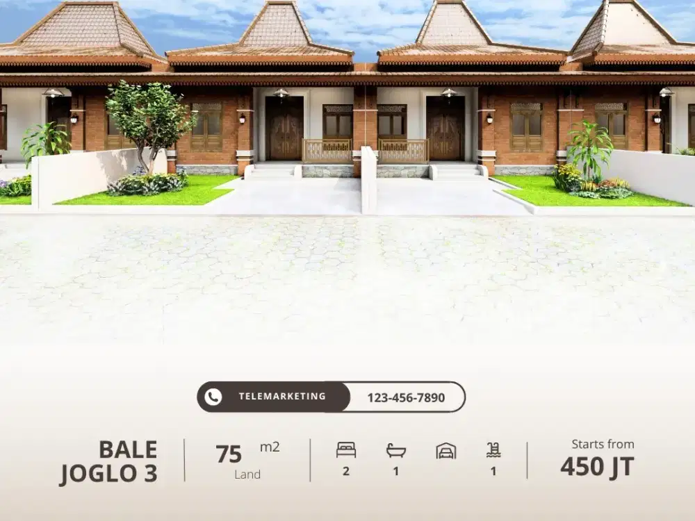 Joglo Murah Bisa Di Cicil Tanpa Bunga, Hanya di Prambanan Sleman