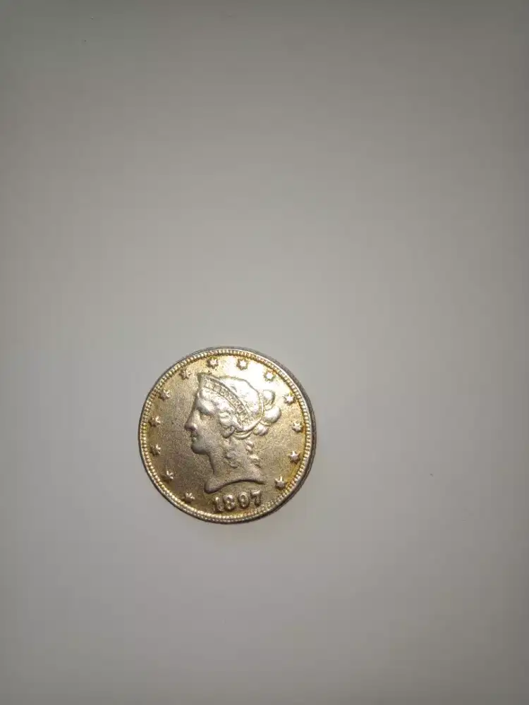 Coin American Leberty/elang ten D.  Th 1897