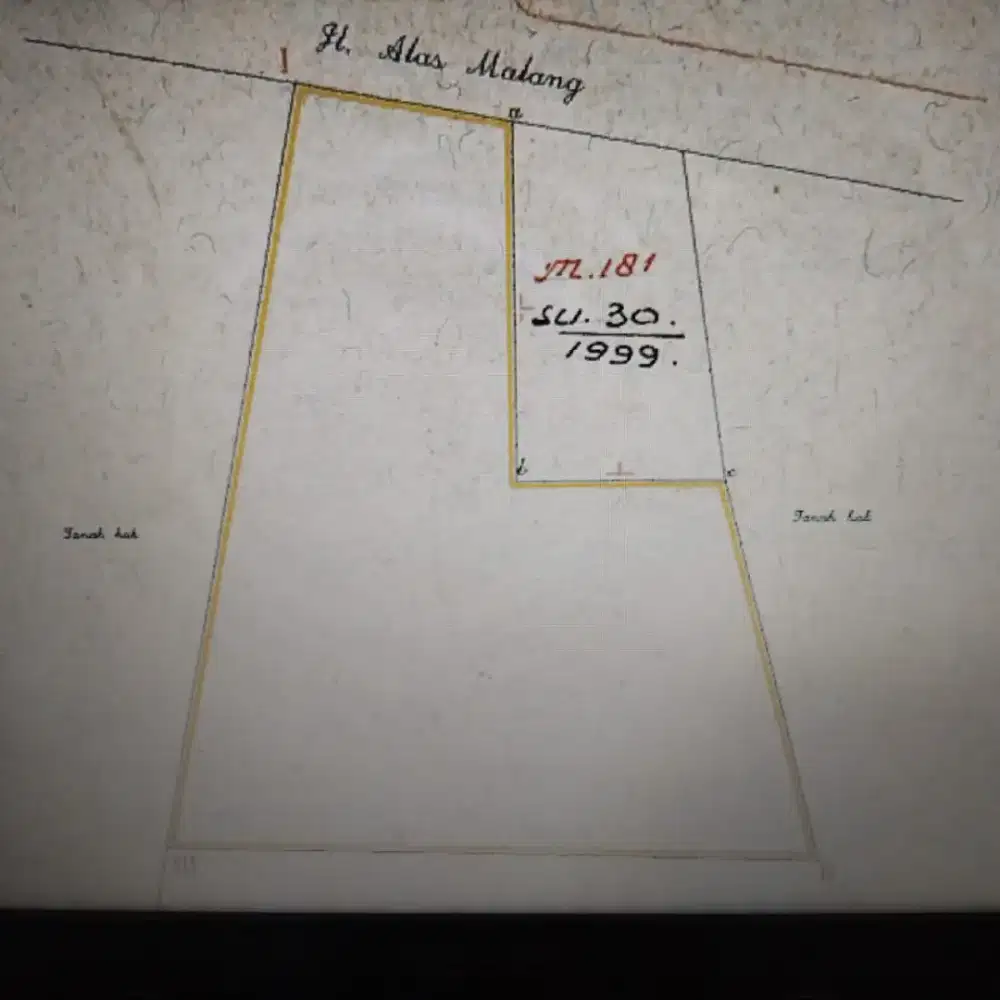 Dijual tanah Alas malang surabaya