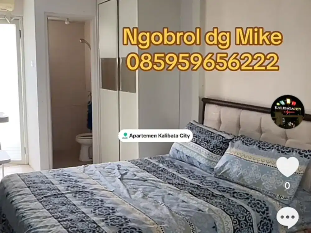 jual tipe Studio Rafles dan Tulip apartemen Green Palace KALIBATA CITY