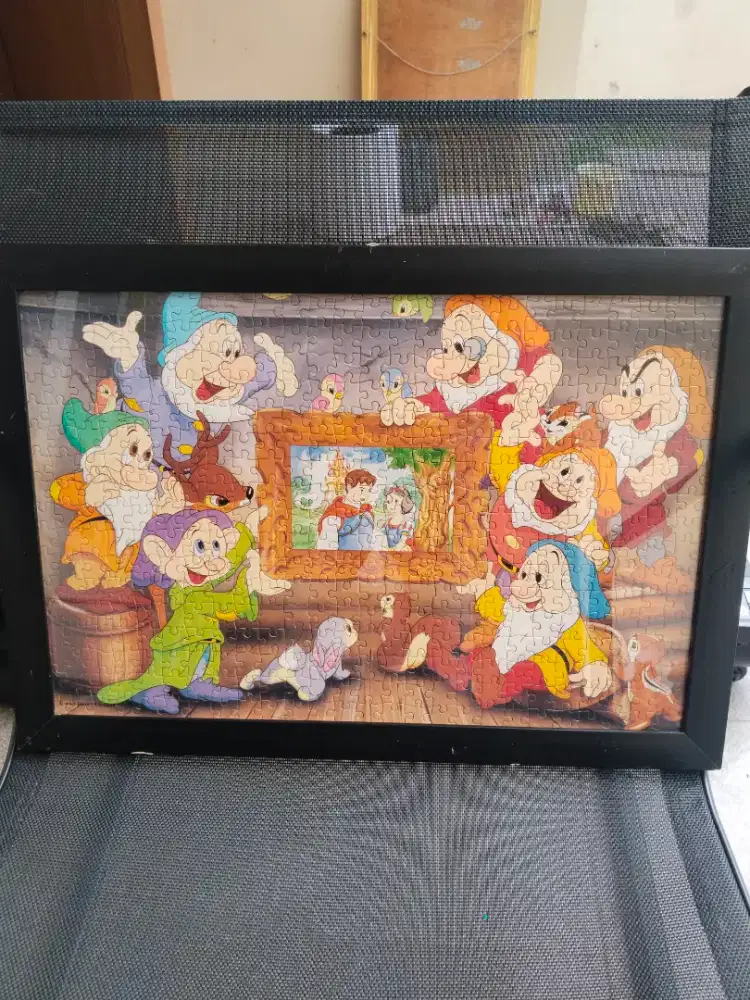 Lukisan hiasan dinding puzzle Walt Disney Land