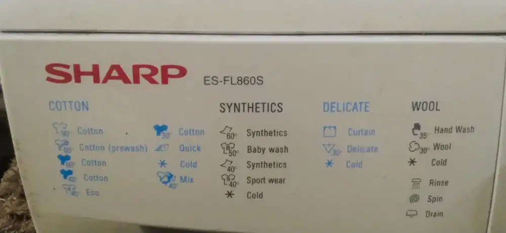 mesin cuci rusak merk sharp
