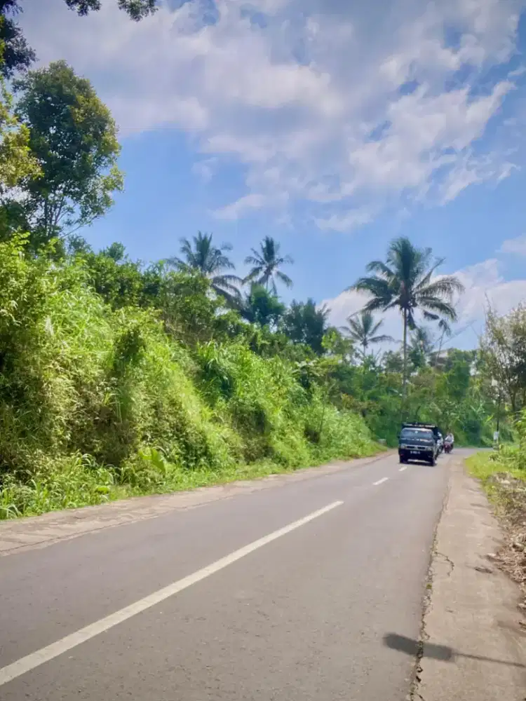 Dijual tanah luas 822 m2 lokasi 0 jalan.