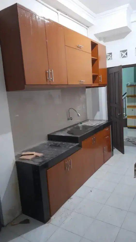 Kitchen set kayu mahoni