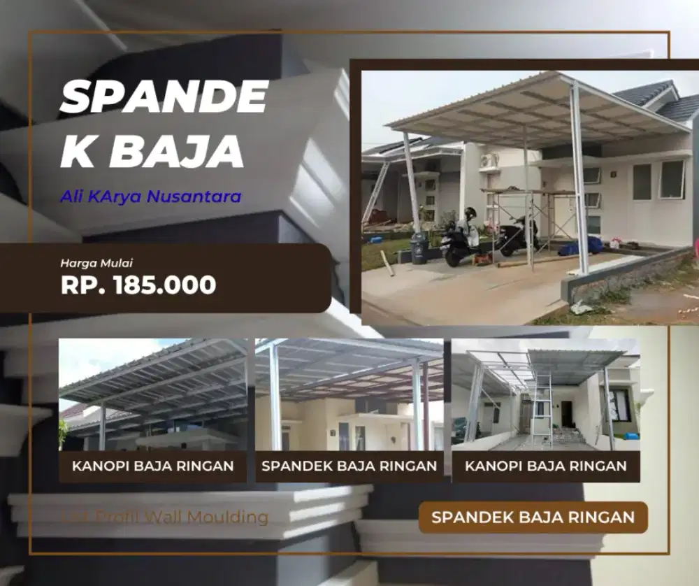 Jasa Pasang Spandek Rangka Baja Ringan