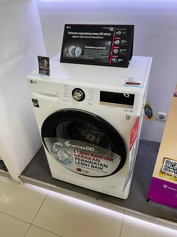 MESIN CUCI LG FRONT LOADING FV1209S5WN