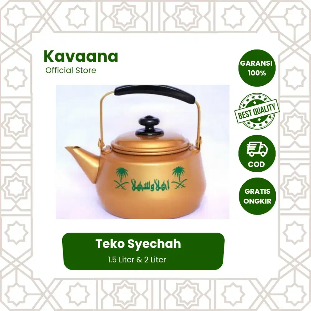 Teko Syechah 1.5 L & 2 L | Teko Arab Khas Haji Umroh