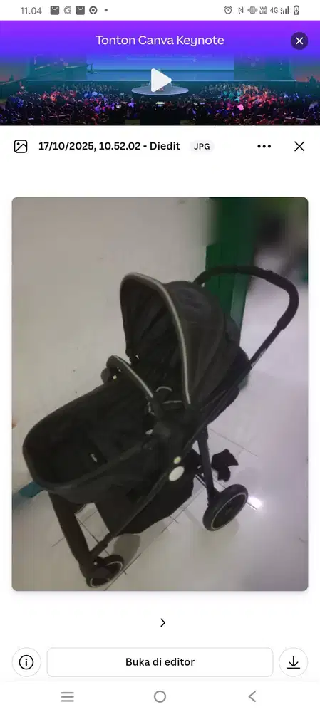 Preloved Stroller cocolatte pendio 3.0