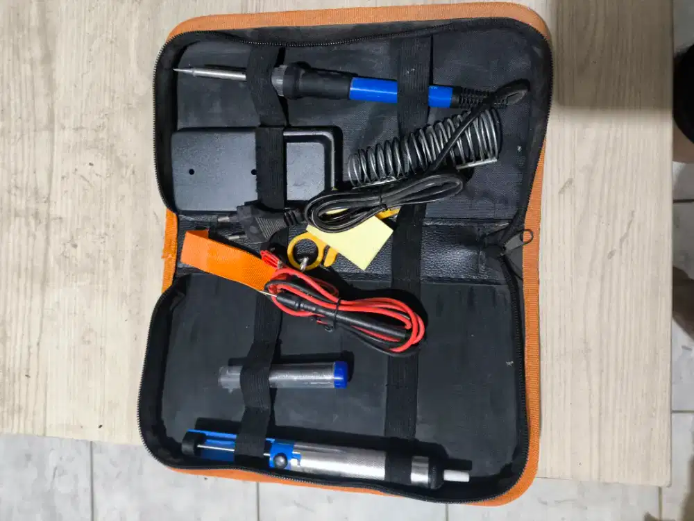 Satu Set Solder Listrik, Toolkit, Bor Listrik