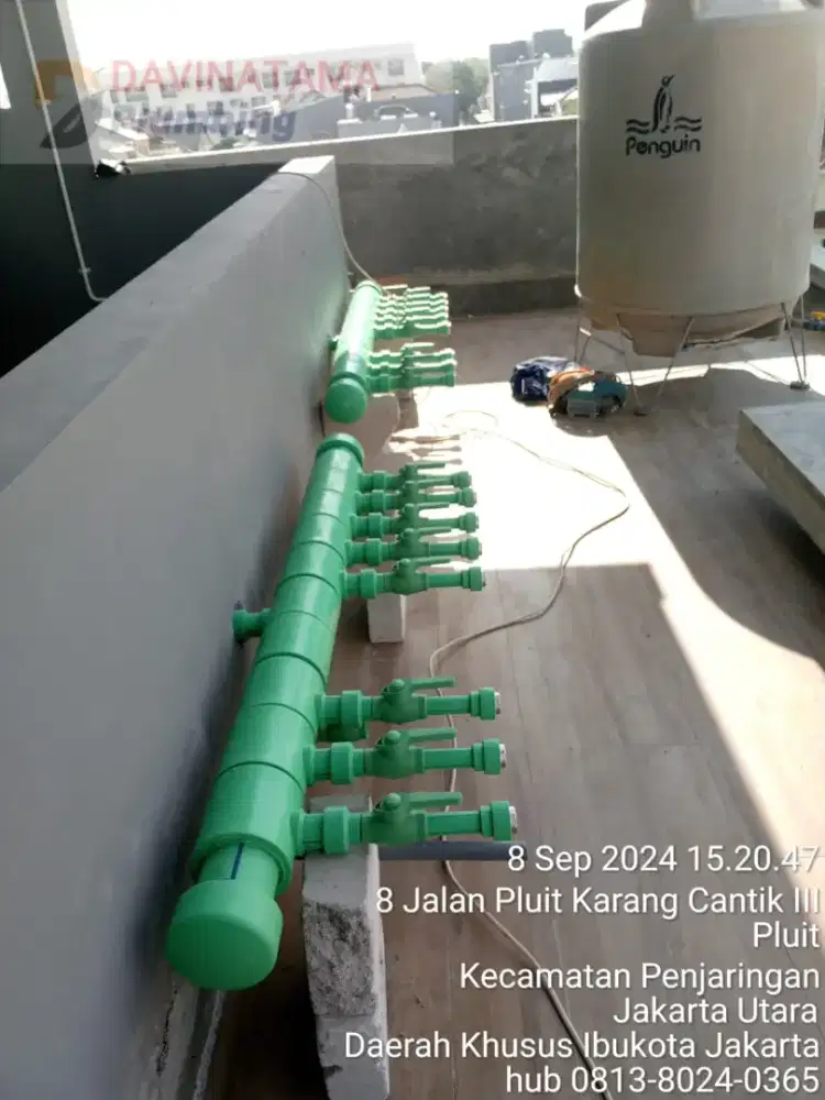 Jasa Custom Header PPR Sistem Pembagian Air Panas & Air Bersih