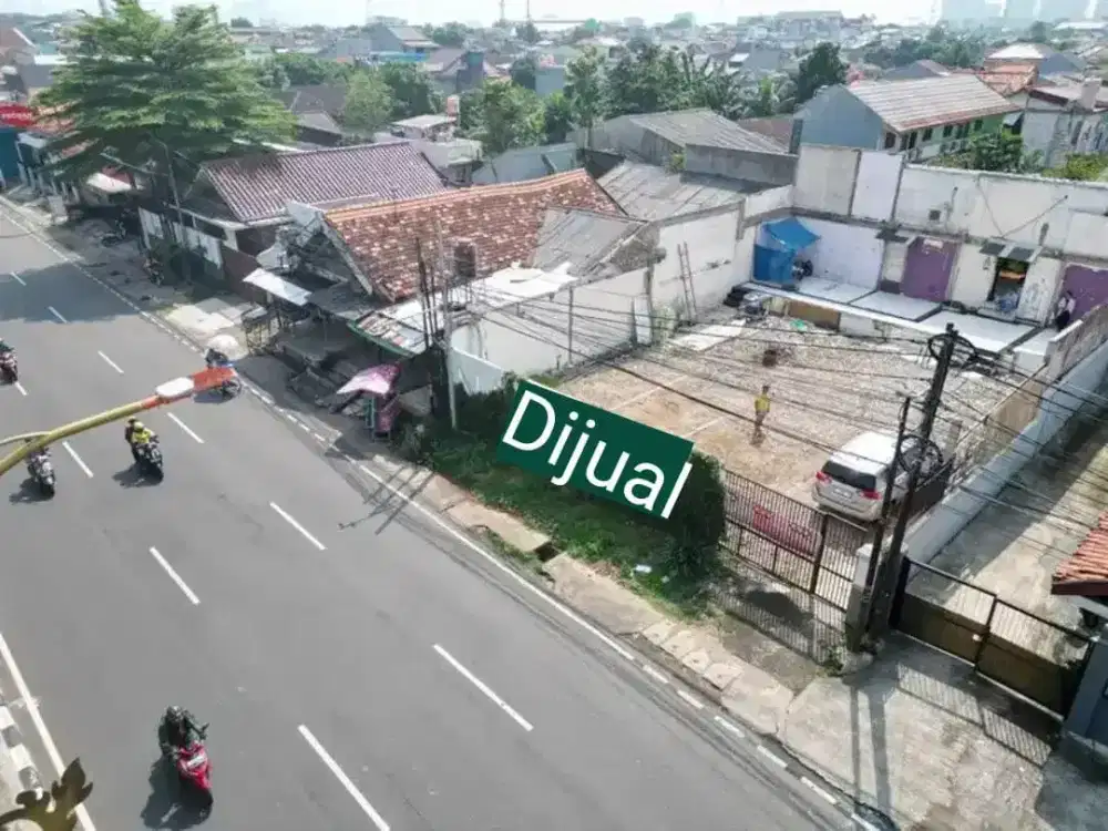 Di Jual Tanah Lokasi Strategis Pinggir Jalan kalimalang pondok bambu