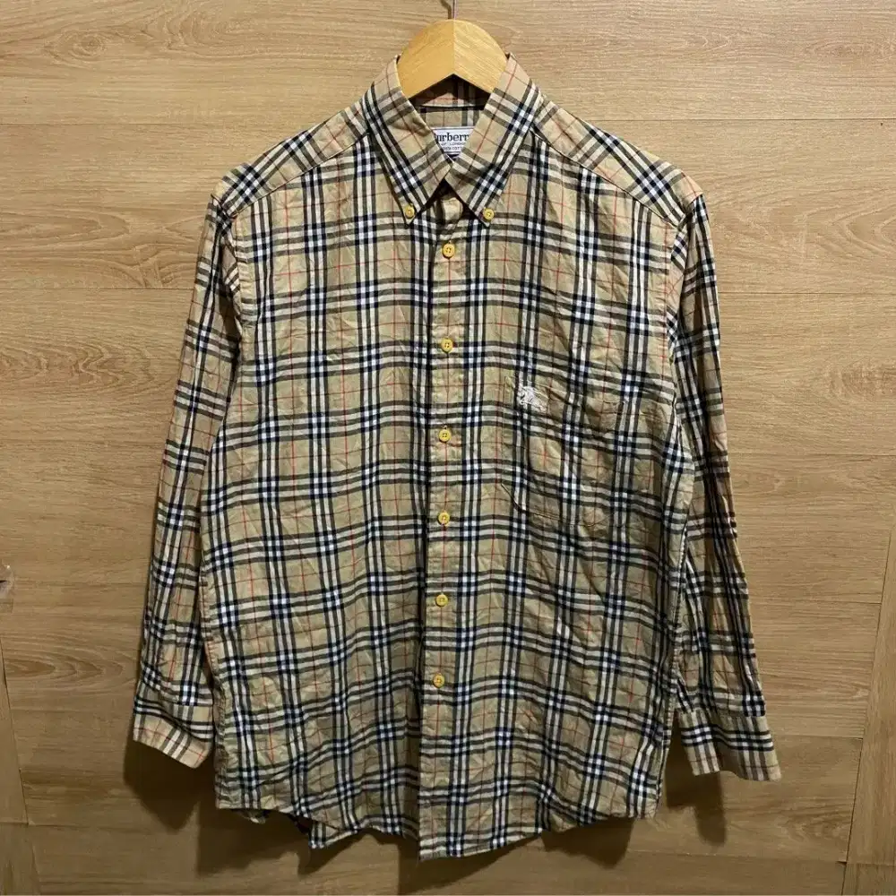 Burberry Checknova Kemeja Original Brand Pria Size L