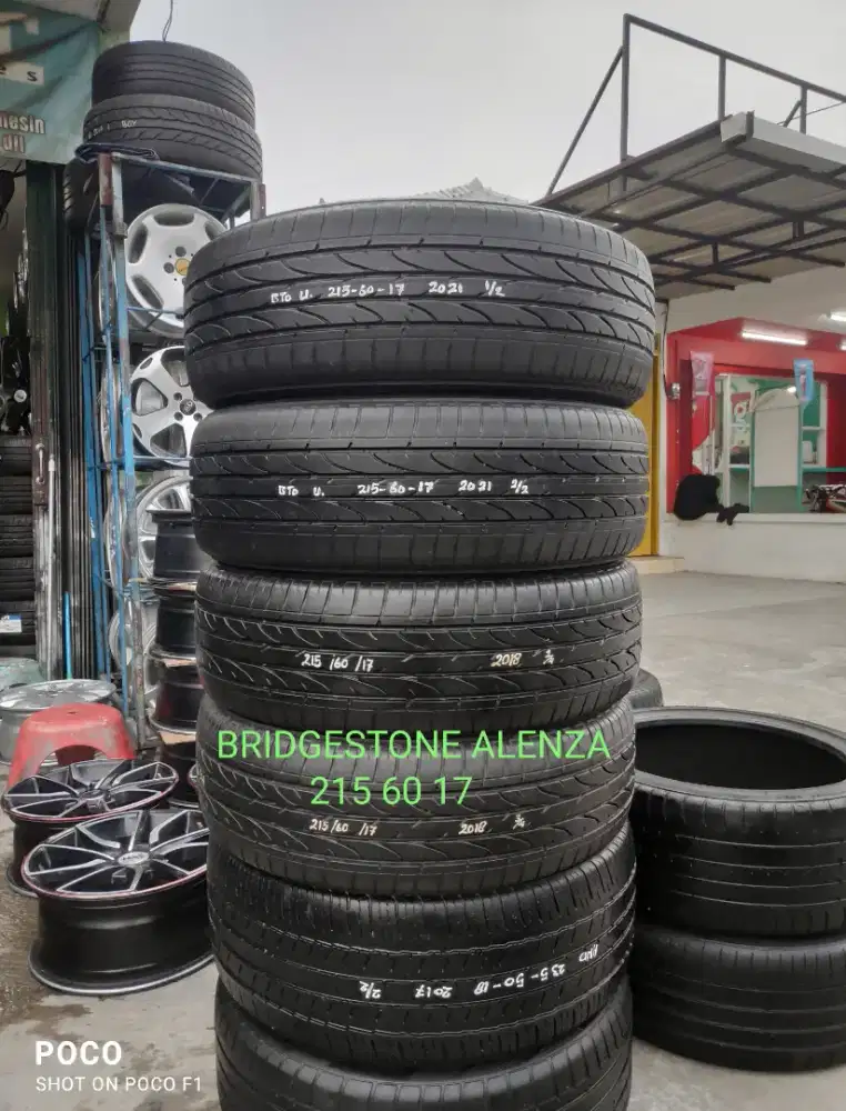 4 pcs ban second BRIDGESTONE ALENZA 215_60_17 (2021+2018)