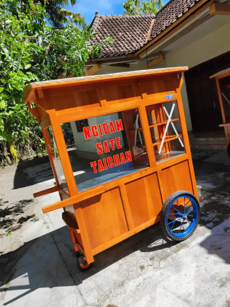 Gerobak Angkringan Bakso Mie Ayam PeceL Bubur Sate Martabak Ronde dlL
