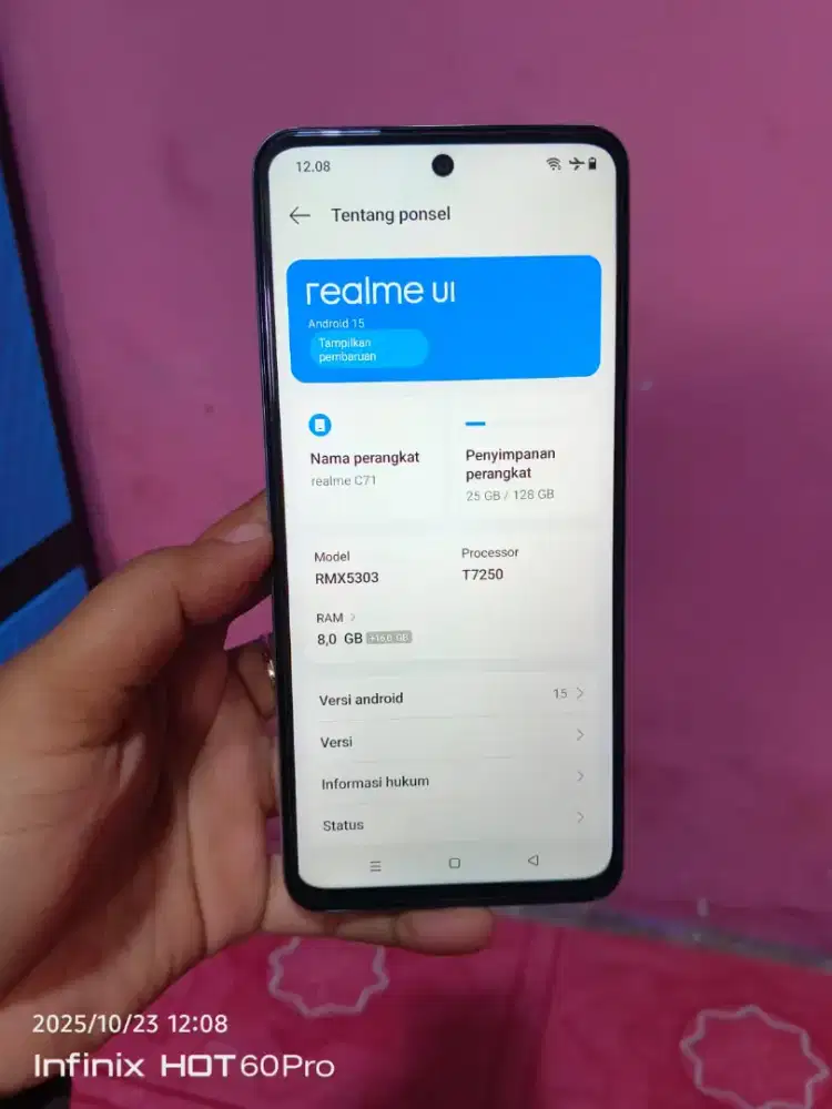 Realme c71 ram 8/128 nominus
