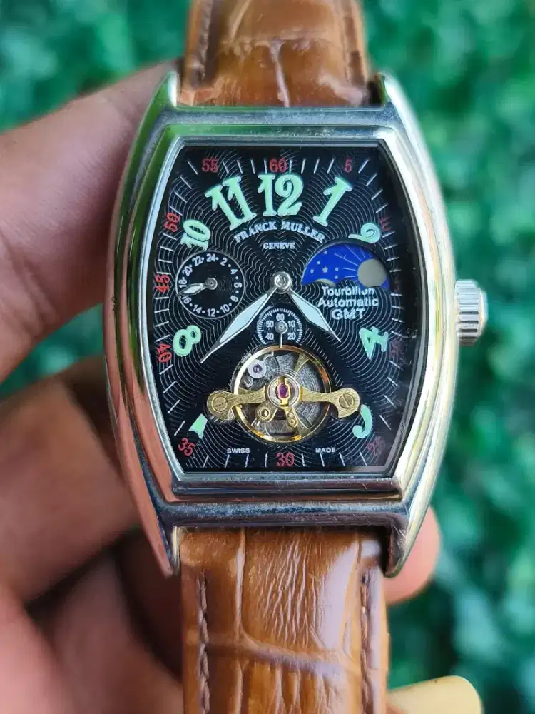 Jam tangan franck muller automatic moonphase open heart