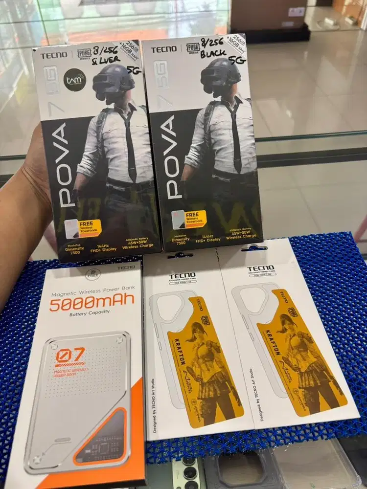 NEW POVA 7 5G RAM 8/256 GRATIS POWEBANK WIRELESS