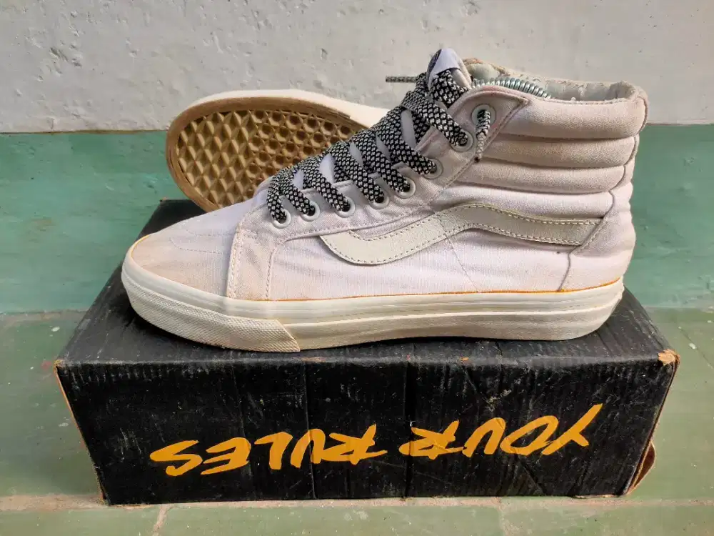 Vans sk8 high triple white