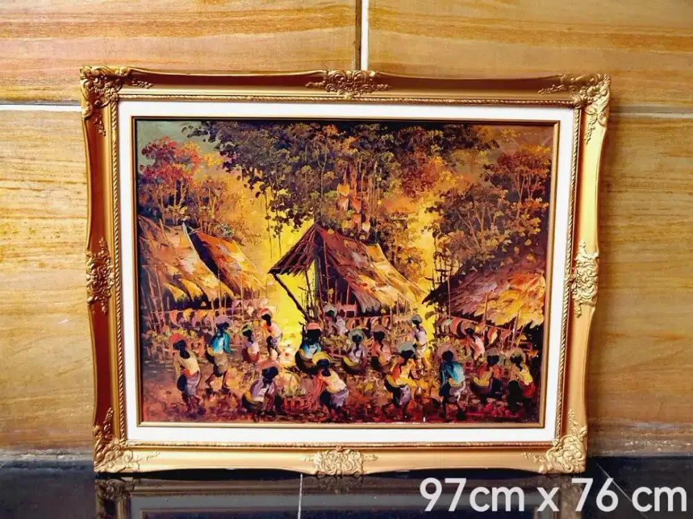 MURAH Lukisan antik vintage bisa Tt barang apa saja