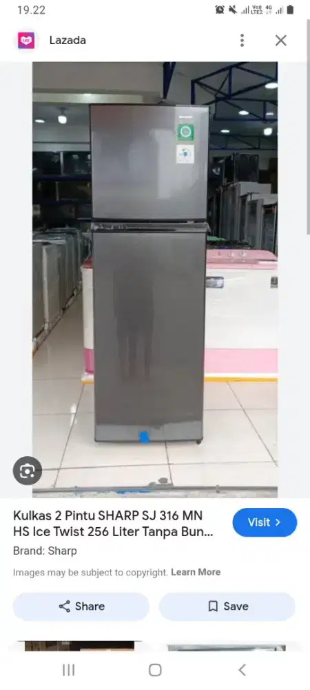 Dijual cepat kulkas bekas