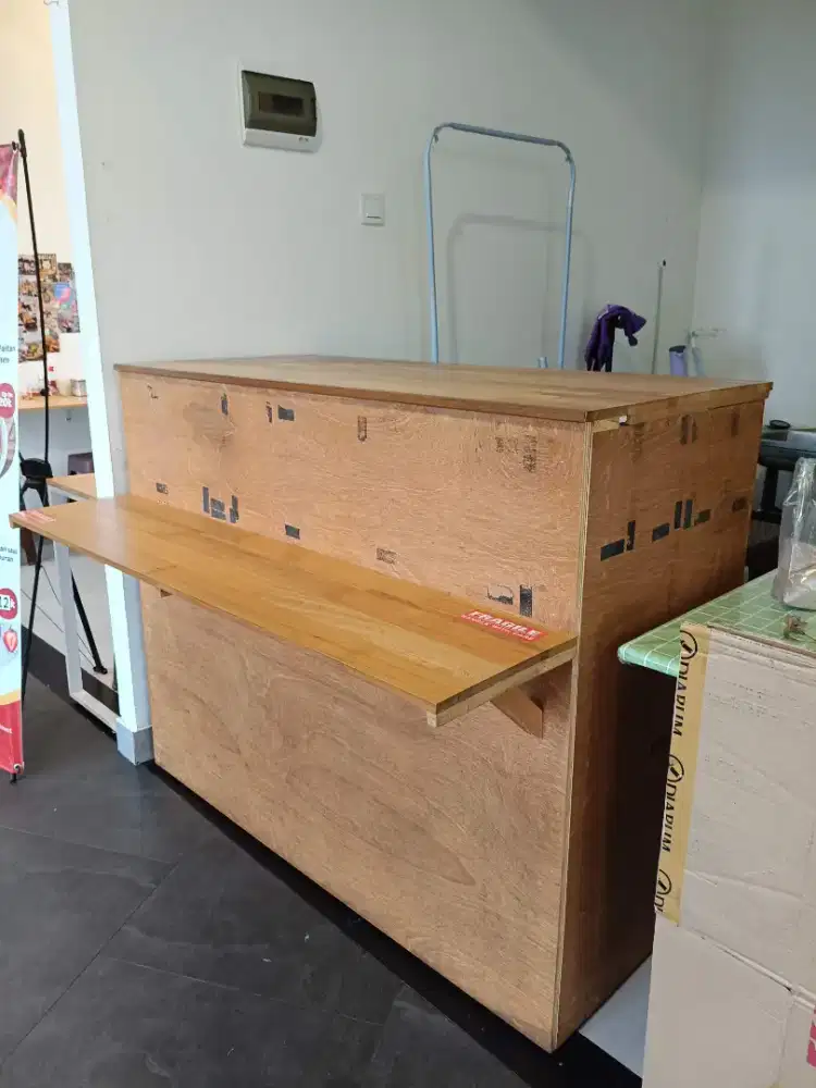 Meja Lipat Custom (ada lampu)